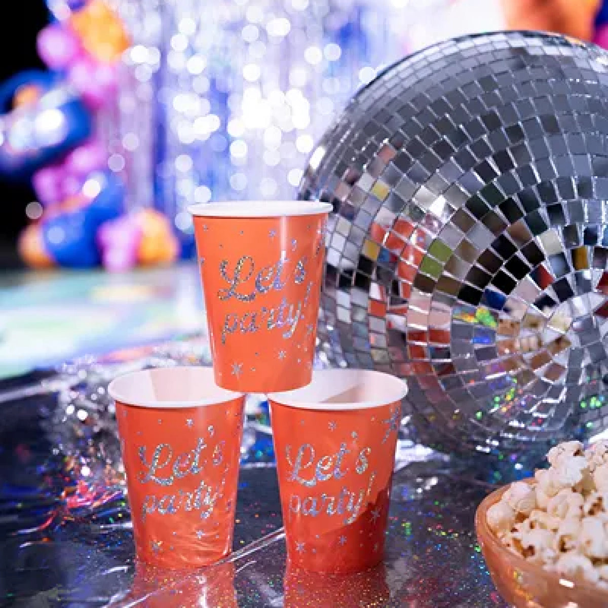 Papkrus "Let's Party" – Orange – 250 ml – 6 stk.
