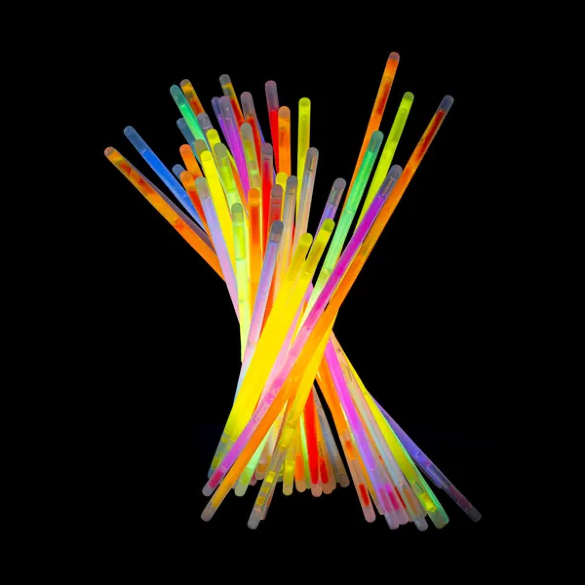 Knæklys – Mix af Farver – 20 cm – 100 stk.