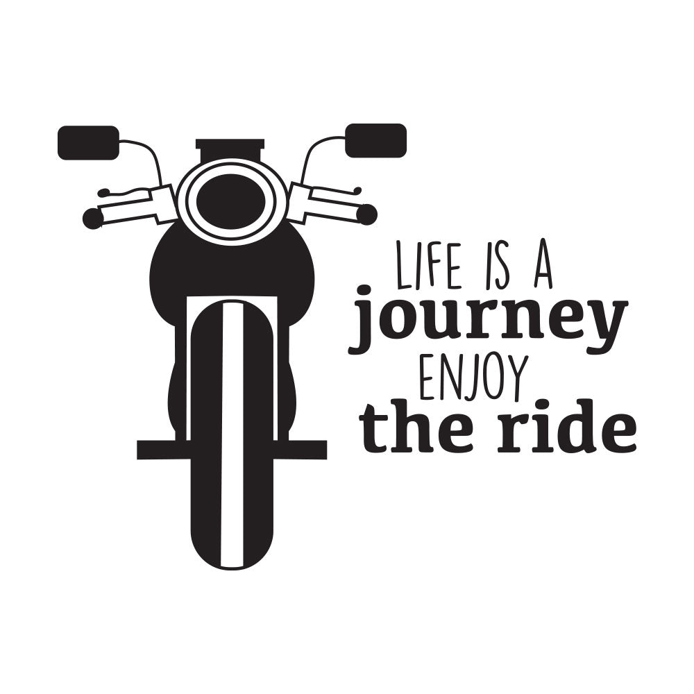 Motorcykel - enjoy the ride - Wallsticker