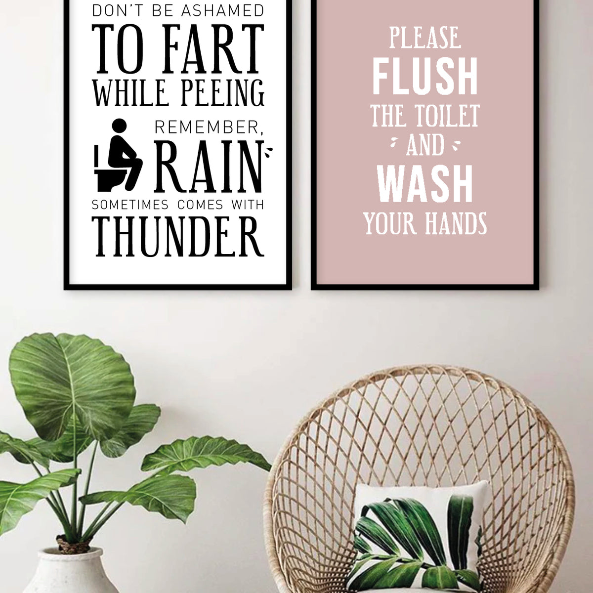 badeværelse plakat toilet