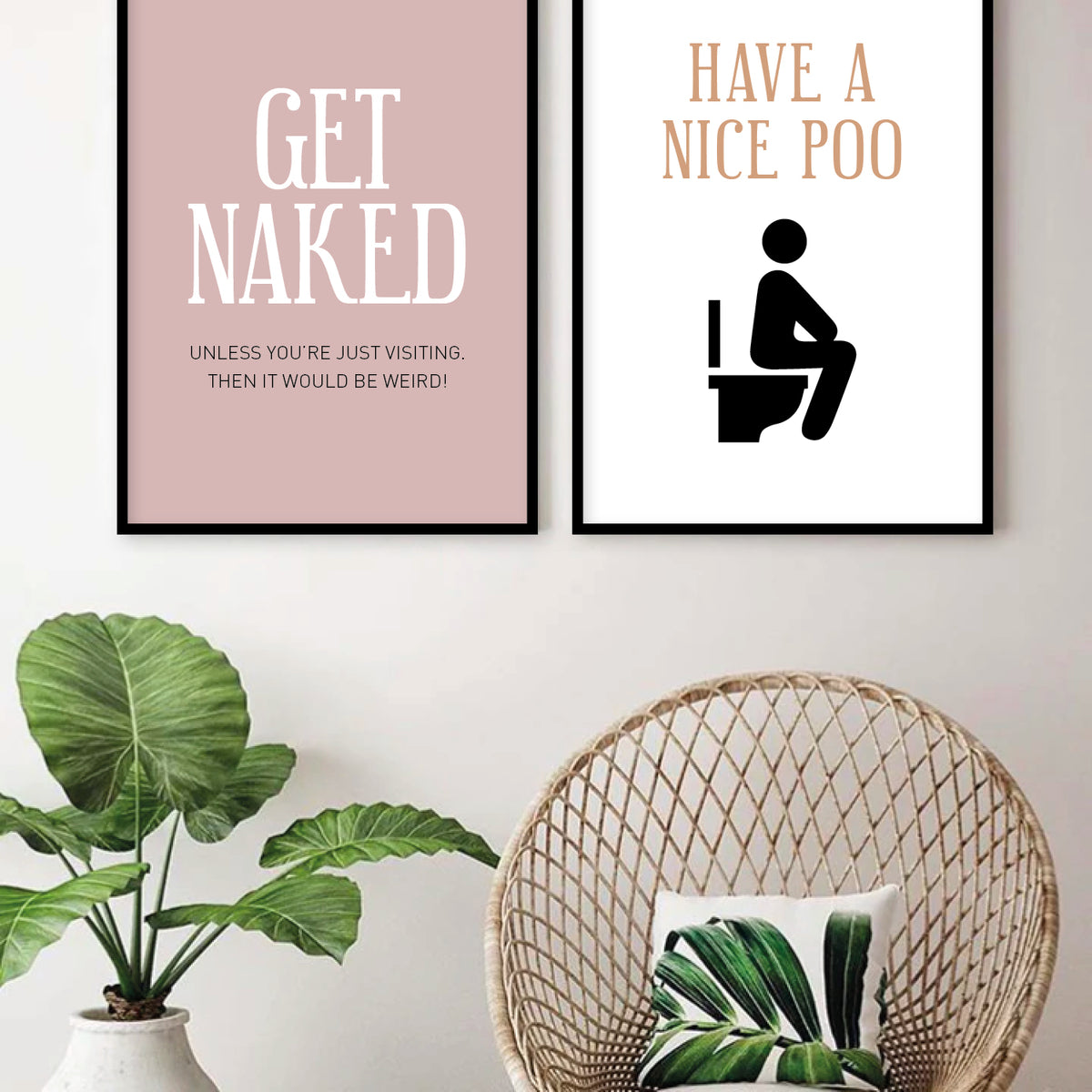 badeværelse plakat toilet