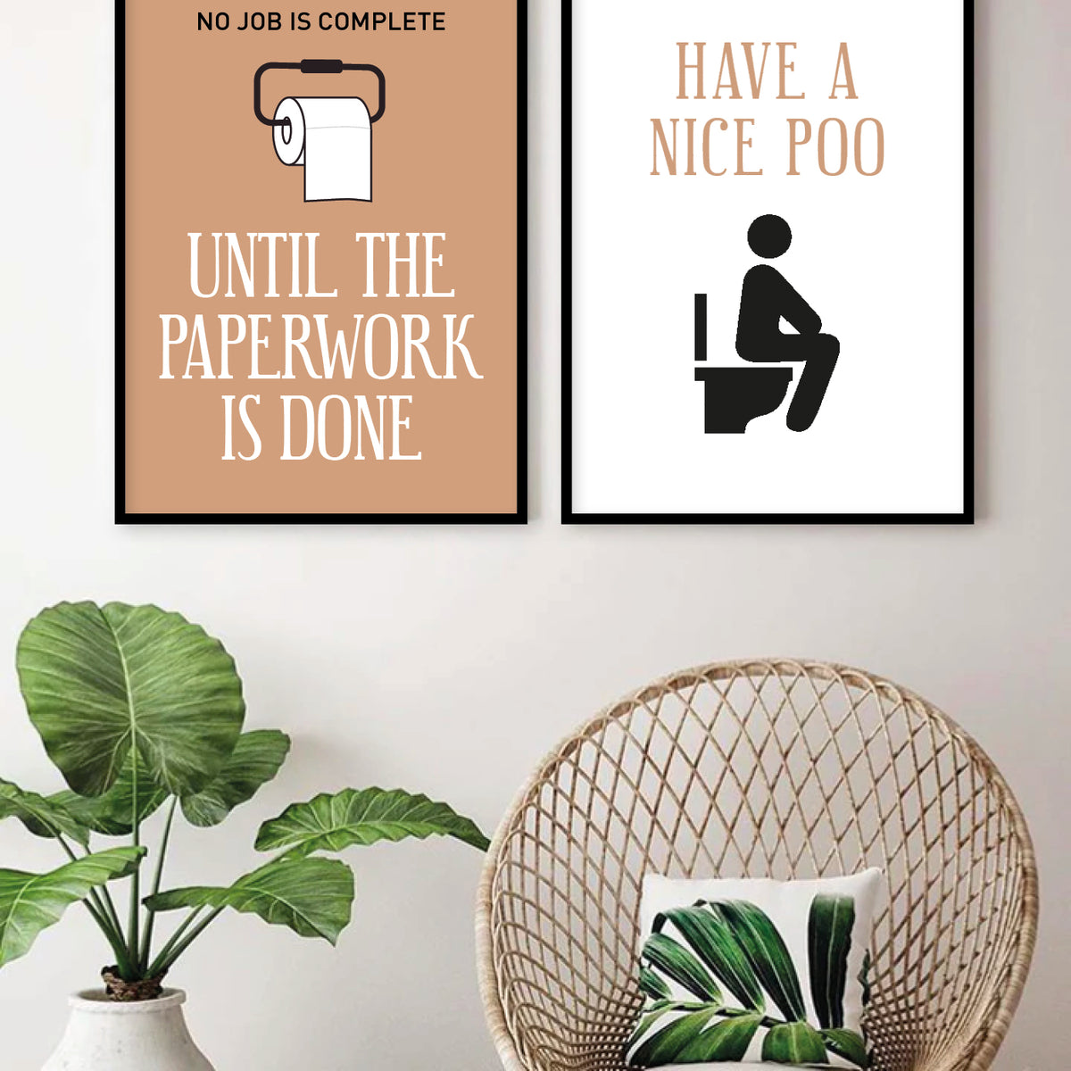 badeværelse plakat toilet