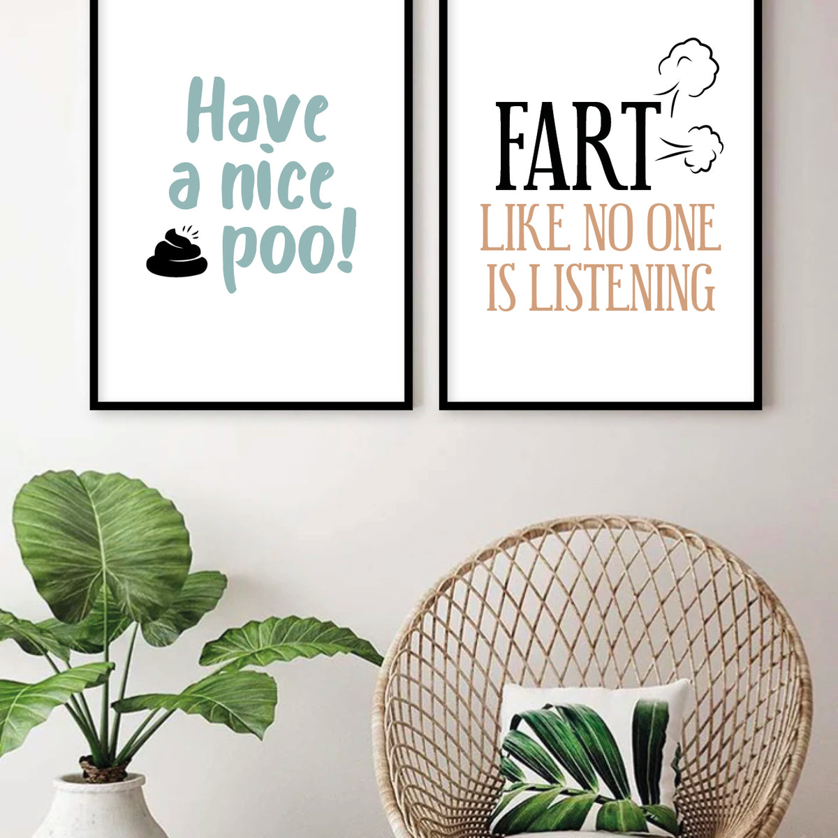 badeværelse plakat toilet