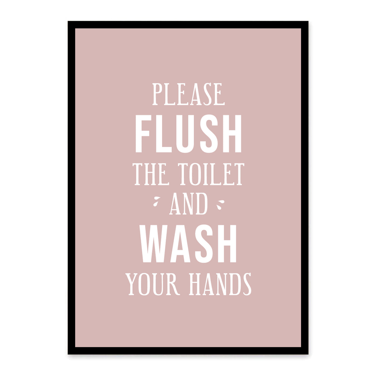 badeværelse plakat toilet