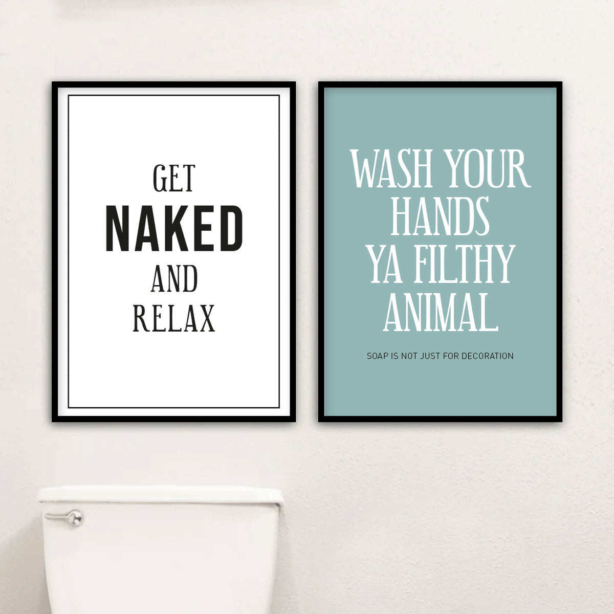 badeværelse plakat toilet