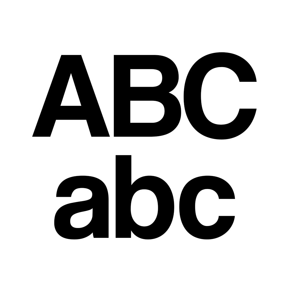 store bogstaver klistermærker
